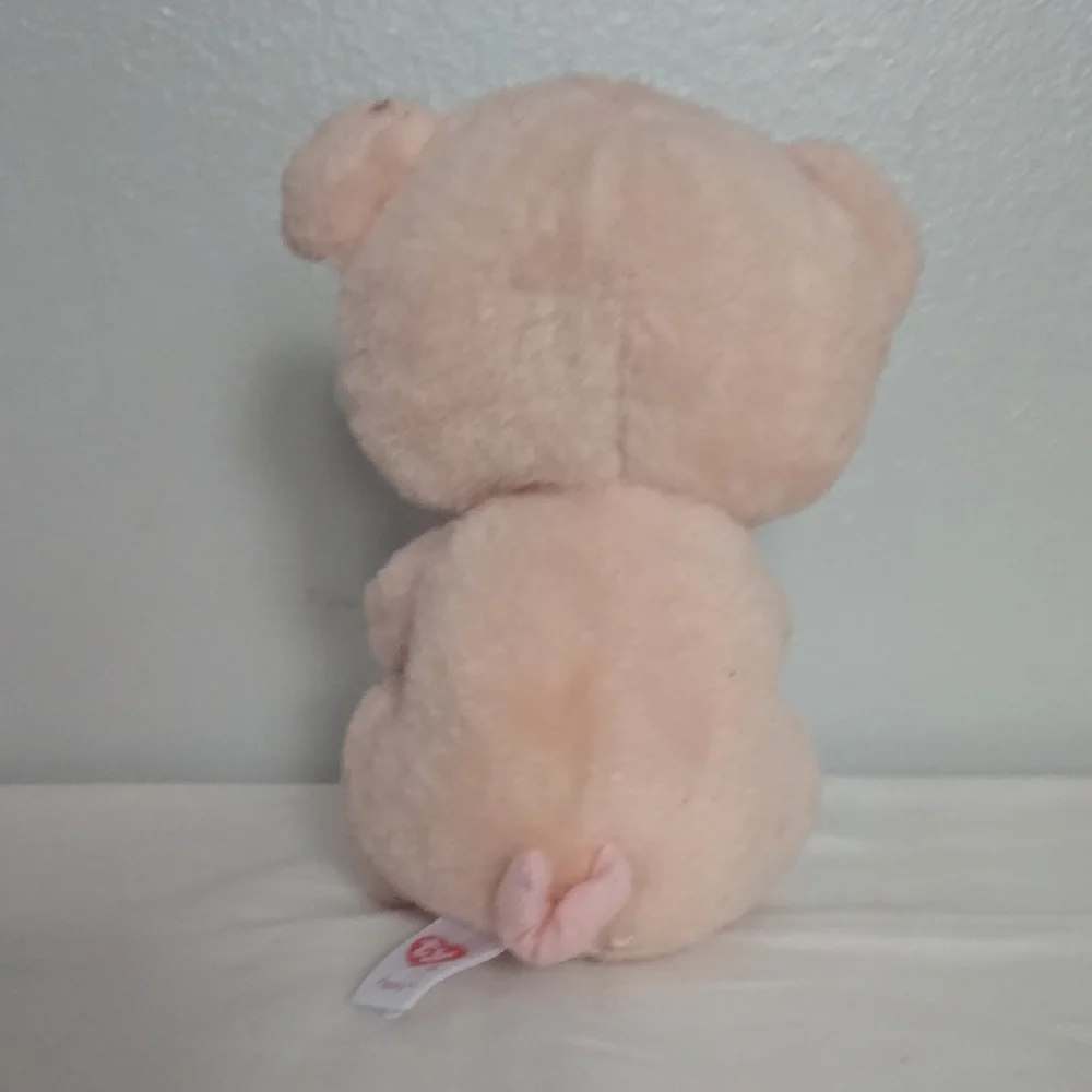 TY Beanie Boos Piggley The Pig Pink Sparkly Glitter Eyes.